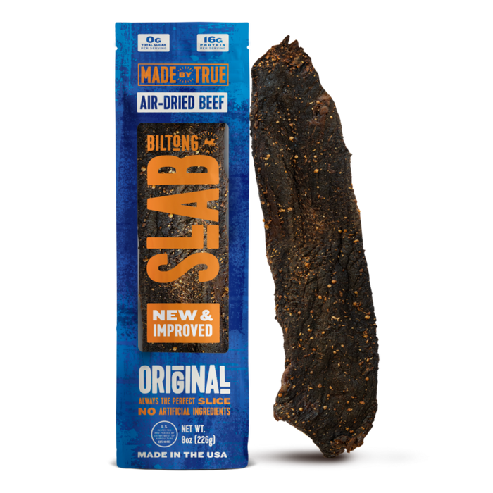 Made by True Original Biltong Slab, 8oz.