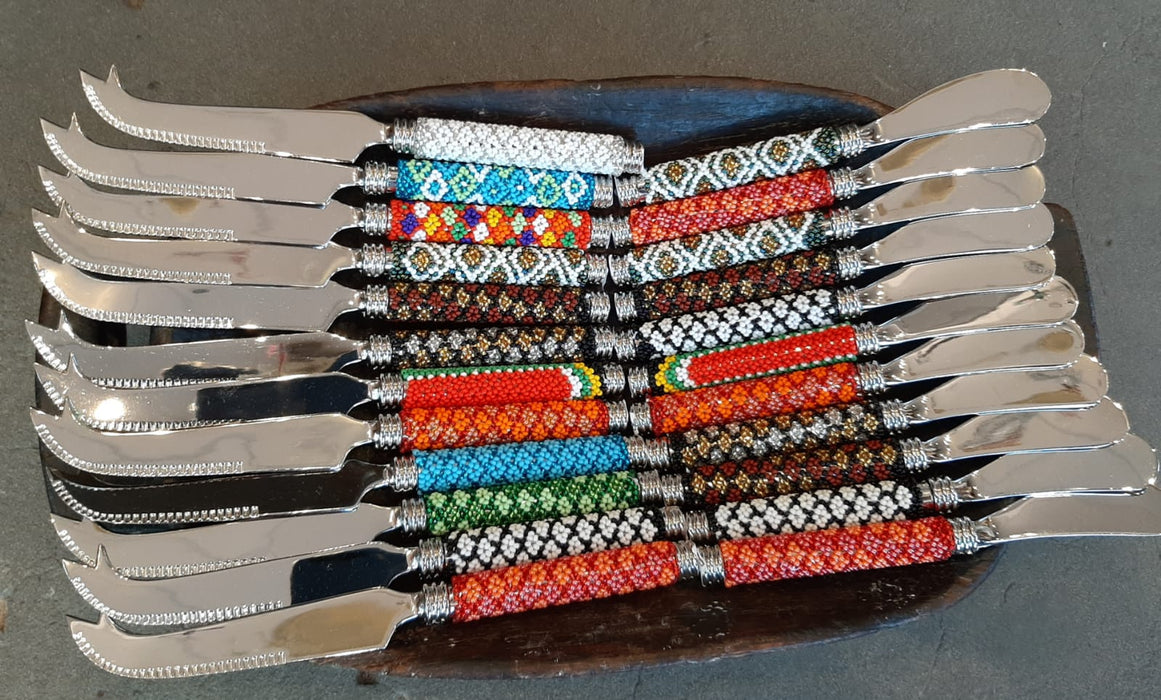 Zulu Beaded Butter Knives