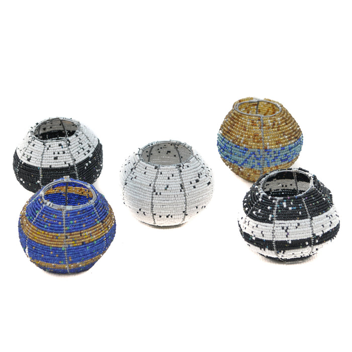 Beaded Tea Light Holders