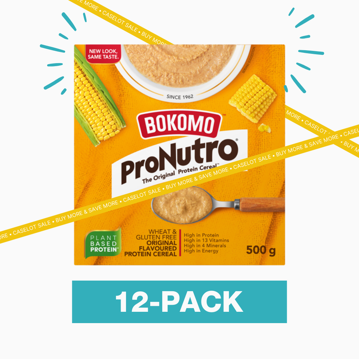 CASELOT: Bokomo ProNutro Wheat Free Original, 500g x 12