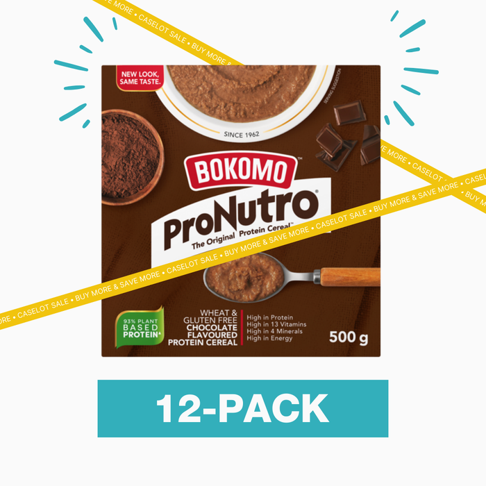 CASELOT: Bokomo Chocolate Pronutro Cereal 500g x 12