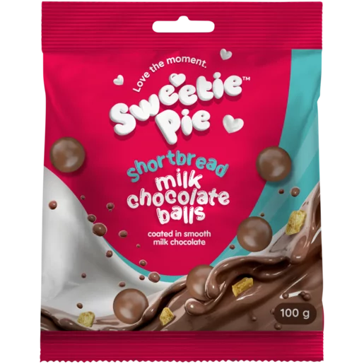 Sweetie Pie Shortbread Milk Chocolate Balls 100g