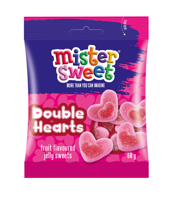 Mister Sweet Double Hearts 60g