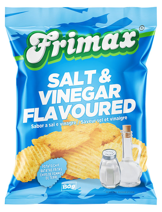 Frimax Salt & Vinegar Potato Chips, 125g