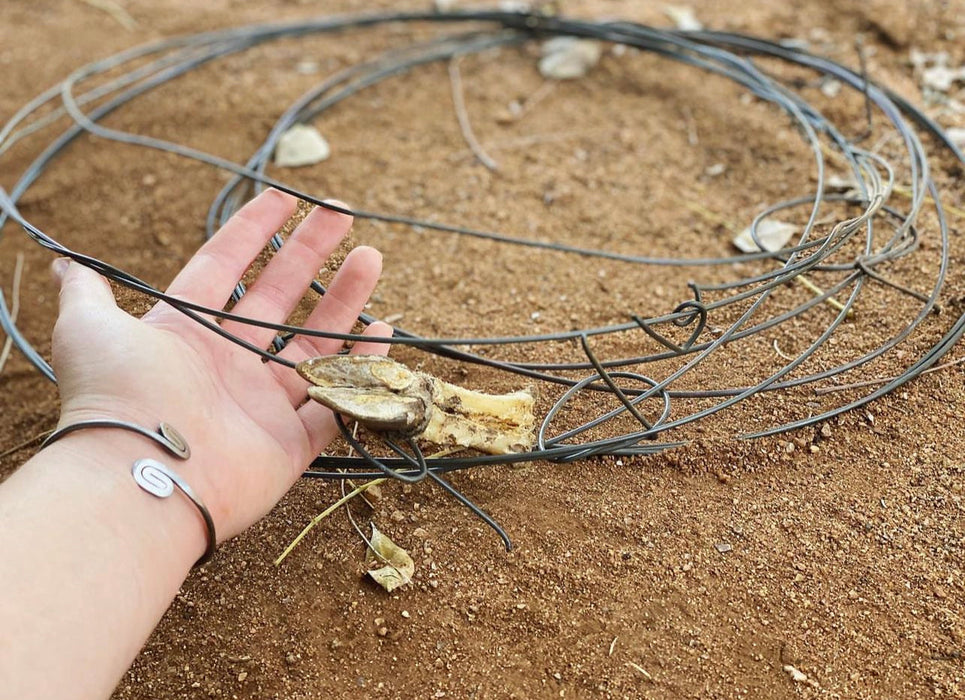 Silver Snare Wire Bangle