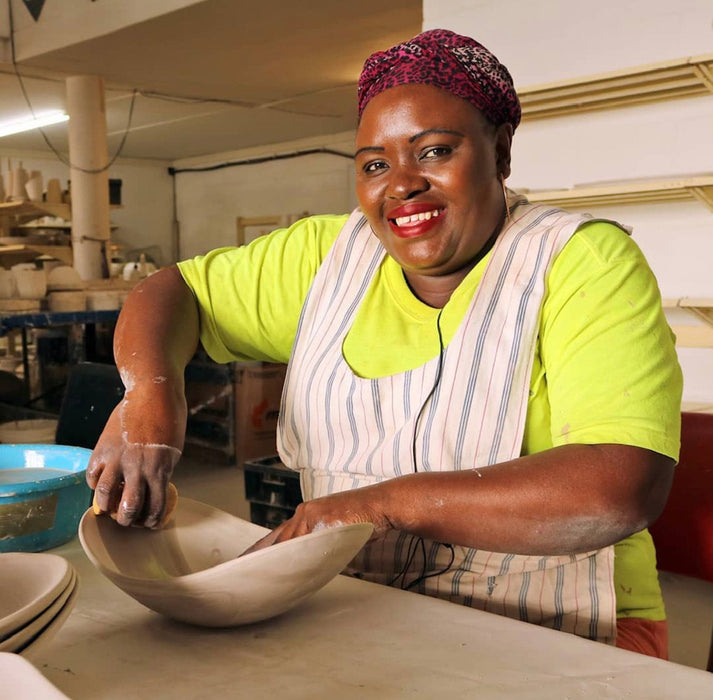 PotterStitch Large Open Black & White Bowl