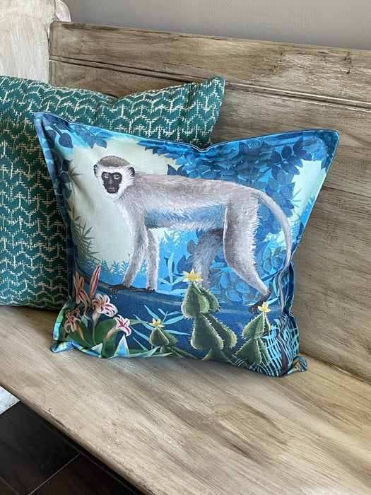 Vervet Monkey Pillow Cover