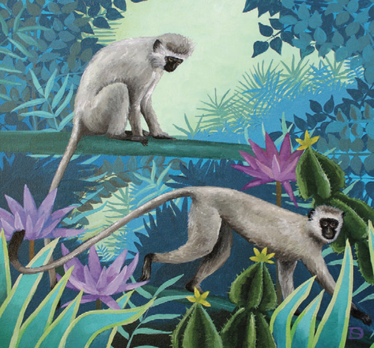 Vervet Monkey Pillow Cover