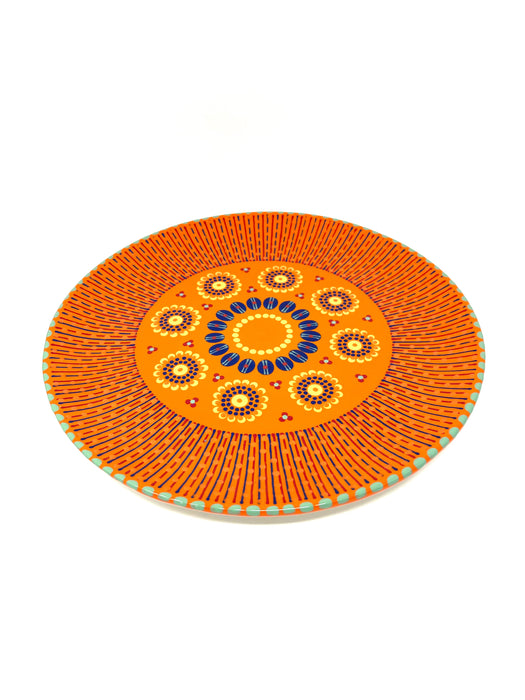 Potters Vibrant Orange Cake Plate