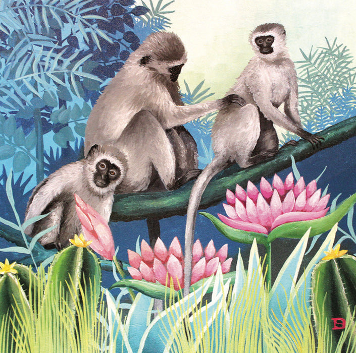 Vervet Monkey Print Recycled Placemats (Set of 4)