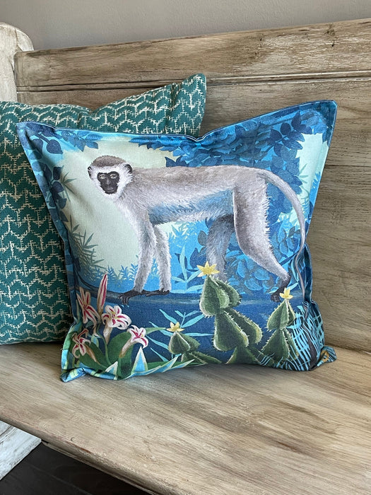 Vervet Monkey Pillow Cover