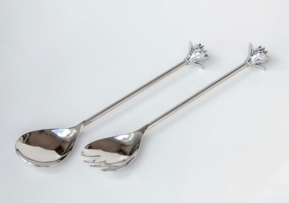 Protea Salad Spoon Set