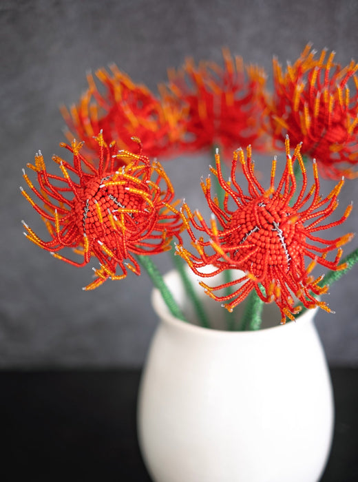 Beaded Pincushion Protea