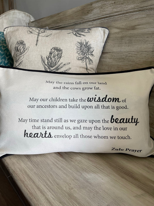 Zulu Prayer Pillow Cover