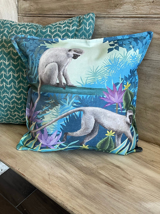 Vervet Monkey Pillow Cover