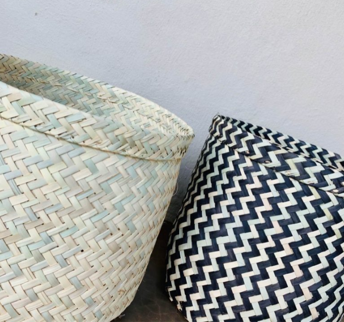 Folded Ilala Planter Basket