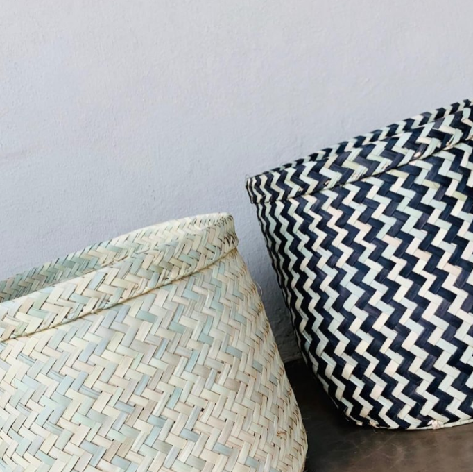 Folded Ilala Planter Basket