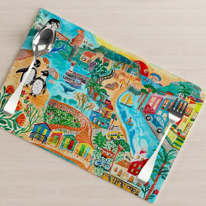 Cape Town Recycled Placemats (Set of 4)