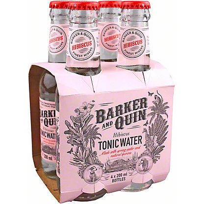 Barker and Quin Hibiscus Tonic Water, 4x200ml