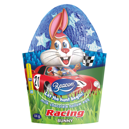 Beacon Racing Bunny Hollow Milk Chocolate Egg, 84g — Aubergine Foods