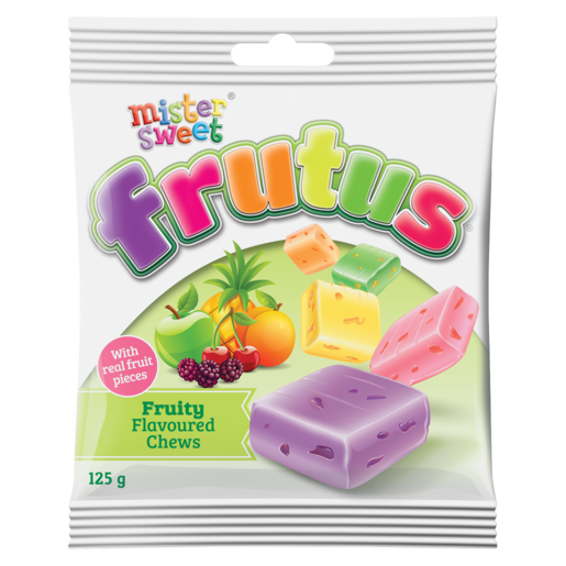 Mister Sweet Frutus Fruity Chews, 125g
