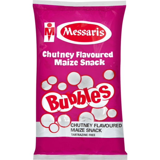 Messaris Bubbles Chutney Flavoured Maize Snack, 100g