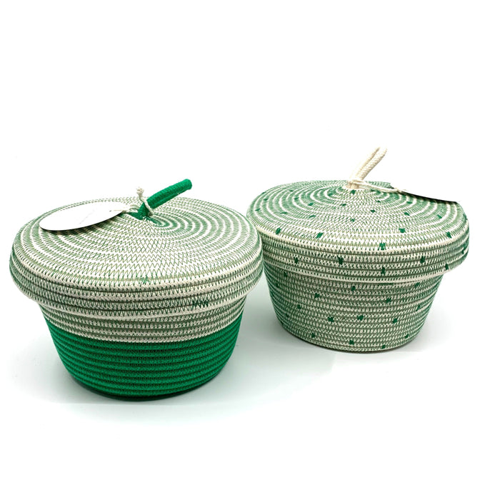 Greenery Lidded Basket