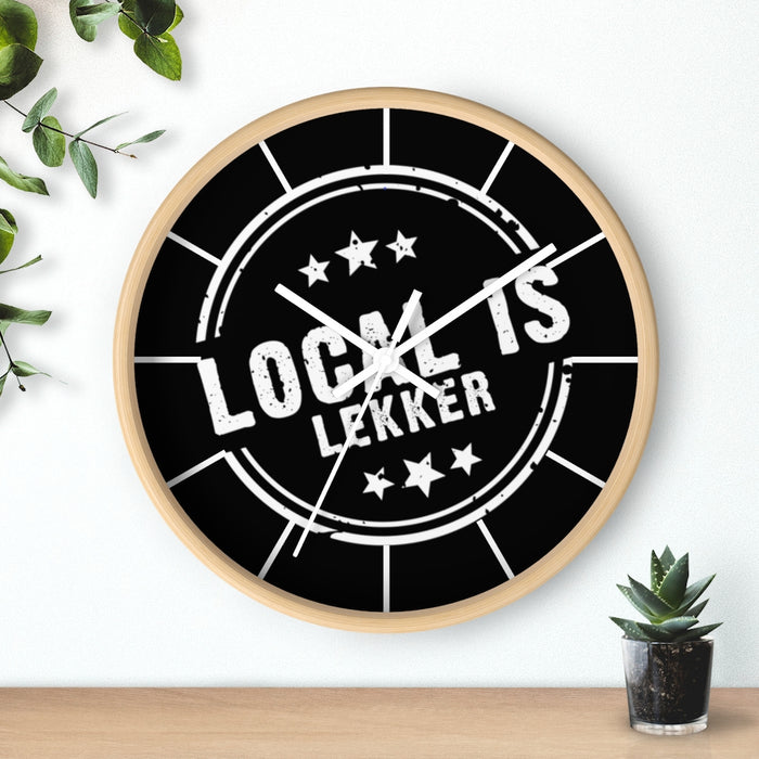 Local is Lekker Wall clock