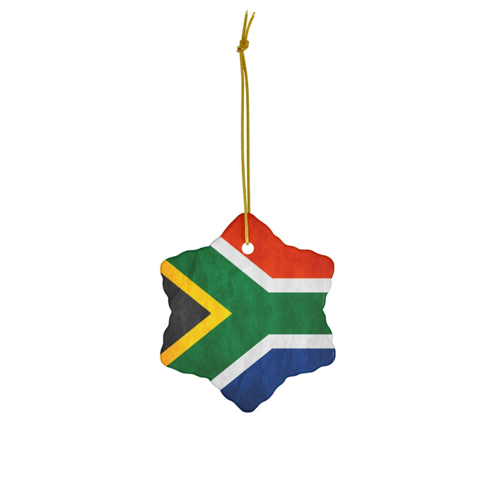South African Snowflake Ceramic Ornament — Aubergine Foods