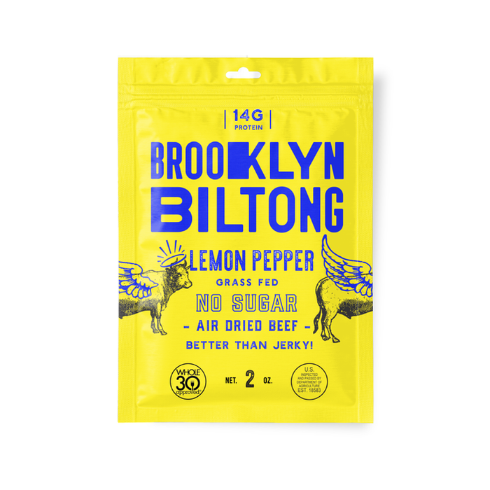 Brooklyn Biltong Zestly Lemon Pepper Flavor