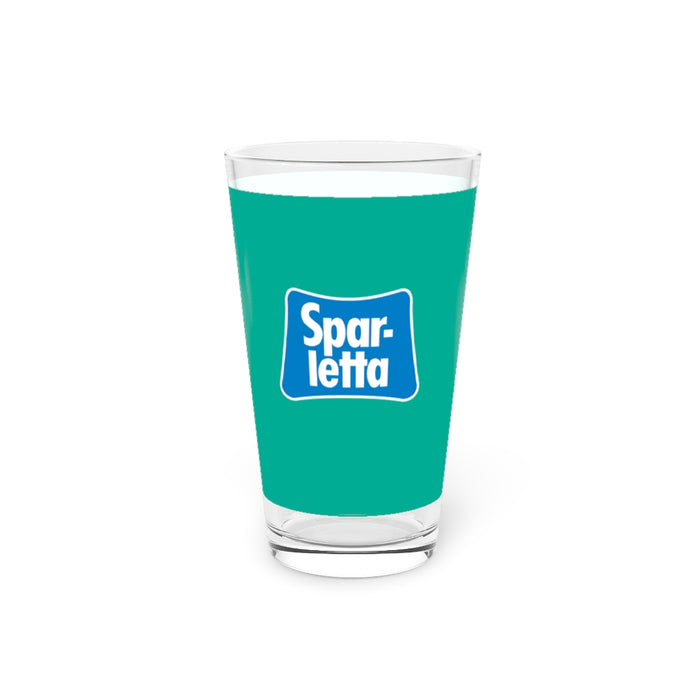 Sparletta Pint Glass, 16oz — Aubergine Foods