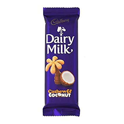 Cadbury Dairy Milk Cashew & Coconut, 80g
