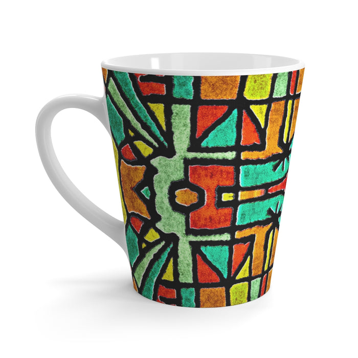 Geometric Tribal Latte Mug