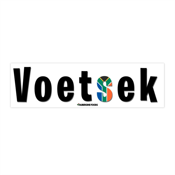 Voetsek Bumper Sticker