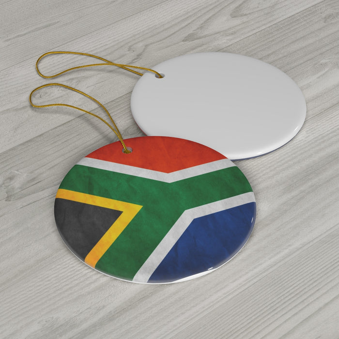 South African Circle Ceramic Ornament,