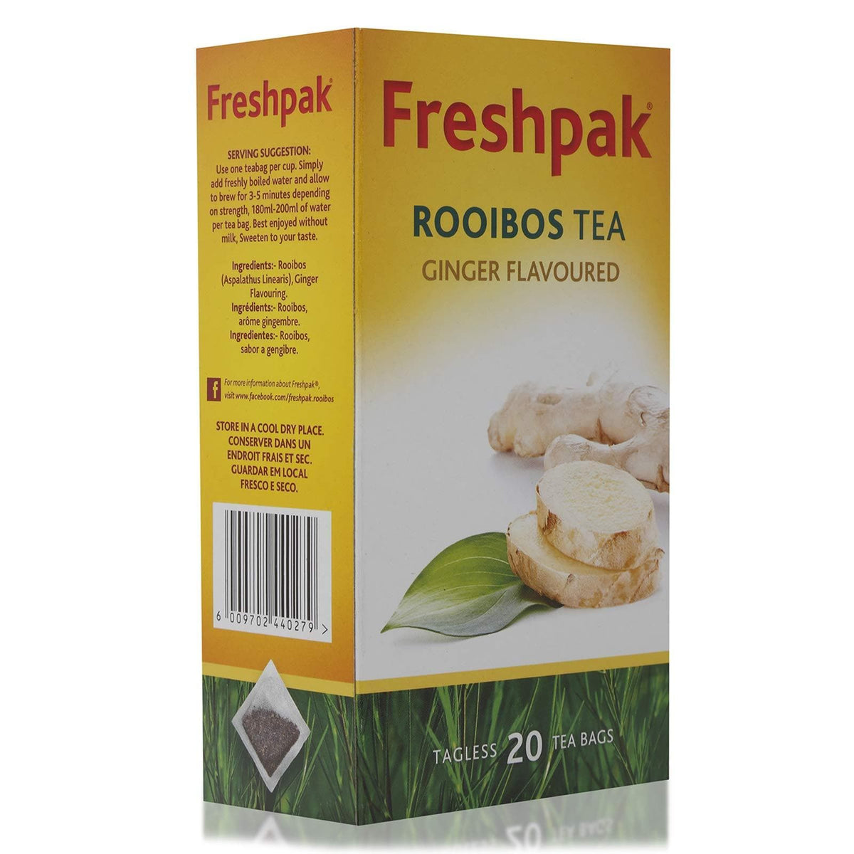 (Expired) Freshpak Rooibos Ginger Flavor Infusion, 20 bags — Aubergine ...