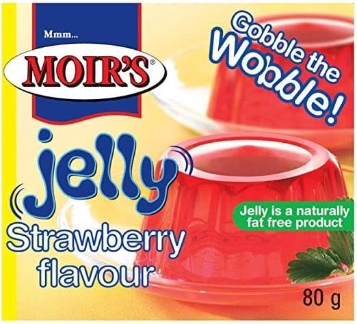 Moirs Strawberry Jelly, 80g