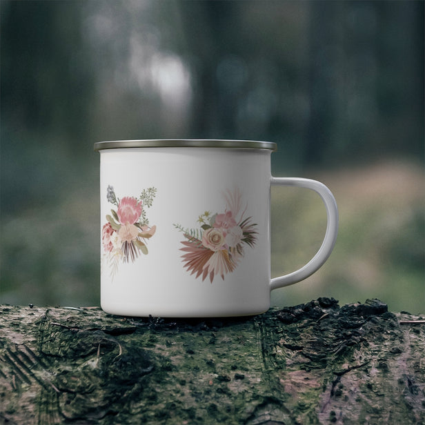 Pretty Proteas Enamel Mug