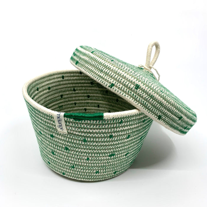 Greenery Lidded Basket