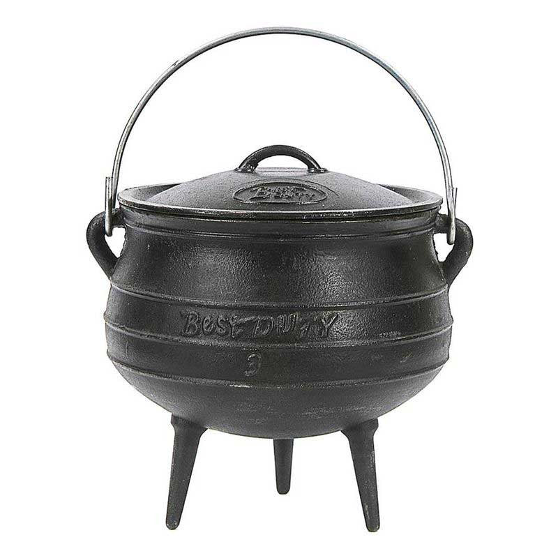 Cast Iron Cauldron Potjie Pot Large Cast Iron Kettles Open 