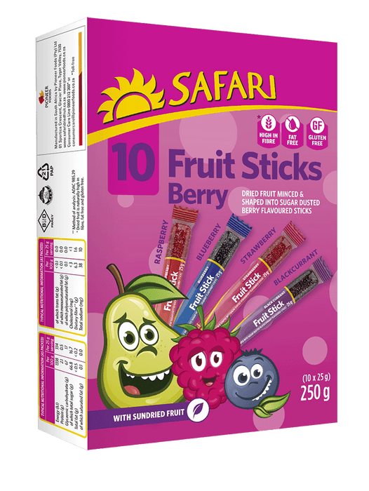 Safari Berry Fruit Sticks 10 x 25g