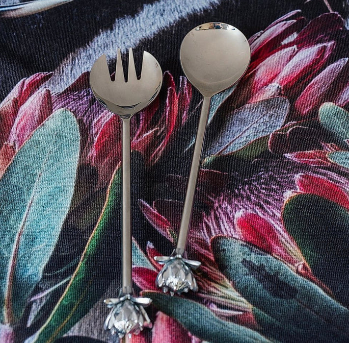 Protea Salad Spoon Set