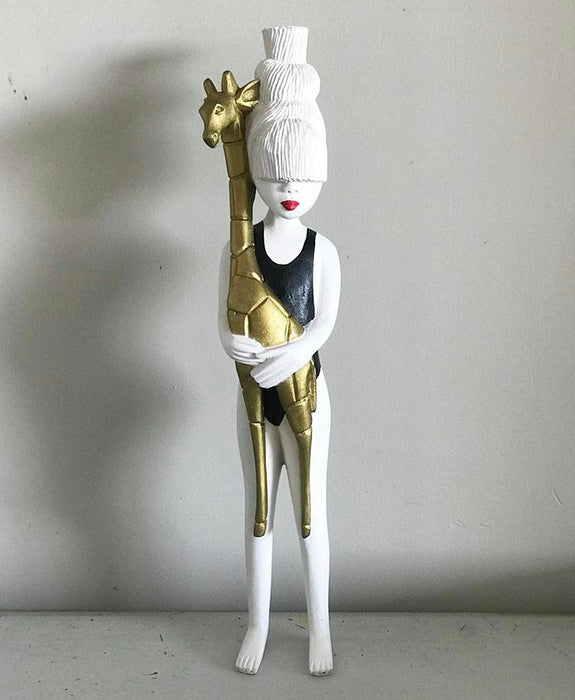 Noxi Giraffe Girl African Clonette Doll Figurine