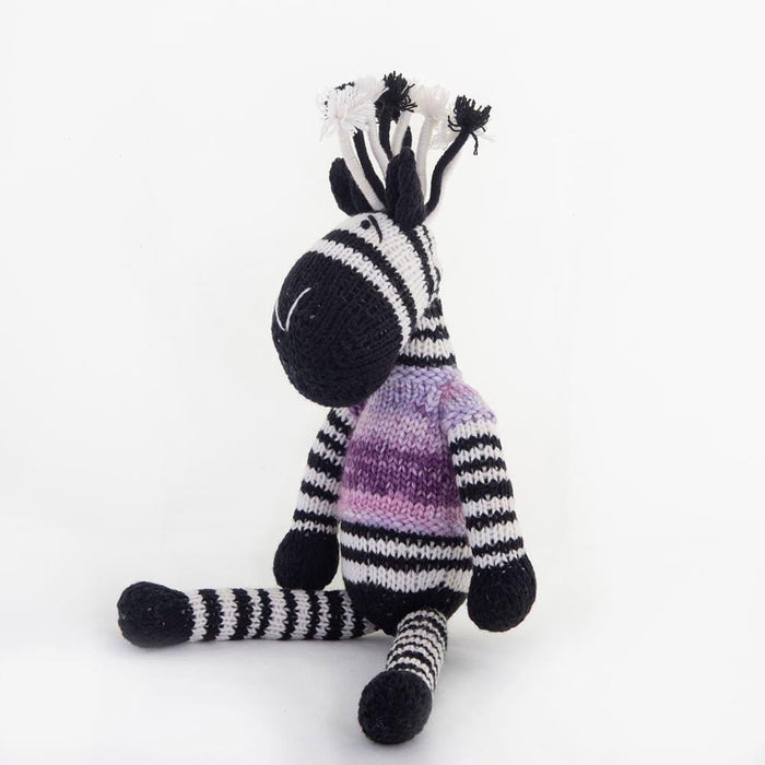 Mbizi - Zebra Hand Knitted Soft Toy