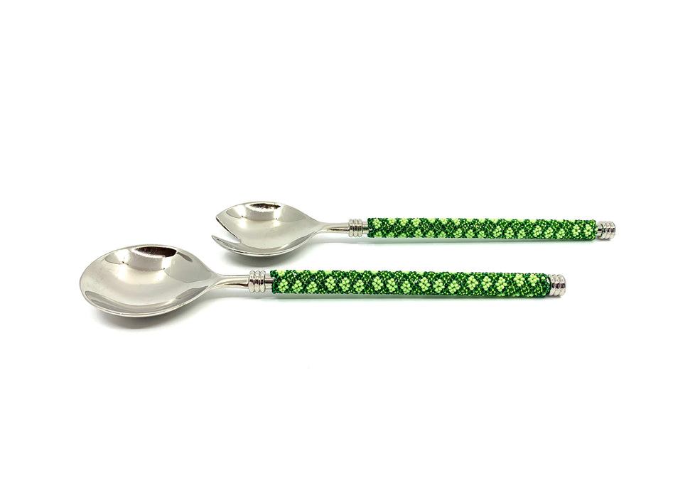 Zulu Beaded Salad Servers