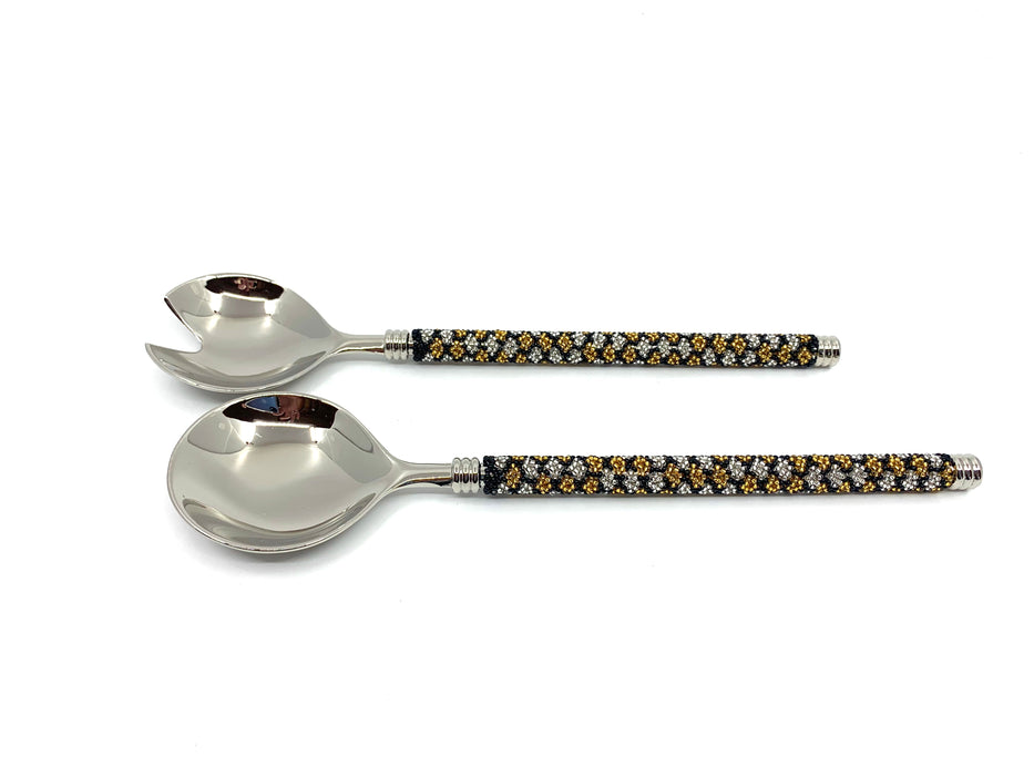 Zulu Beaded Salad Servers