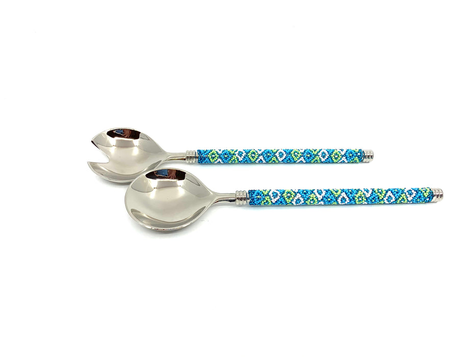 Zulu Beaded Salad Servers