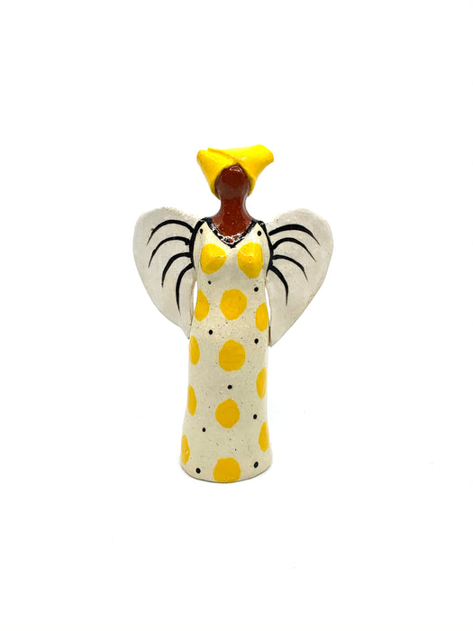Ceramic Bright Standing African Angel