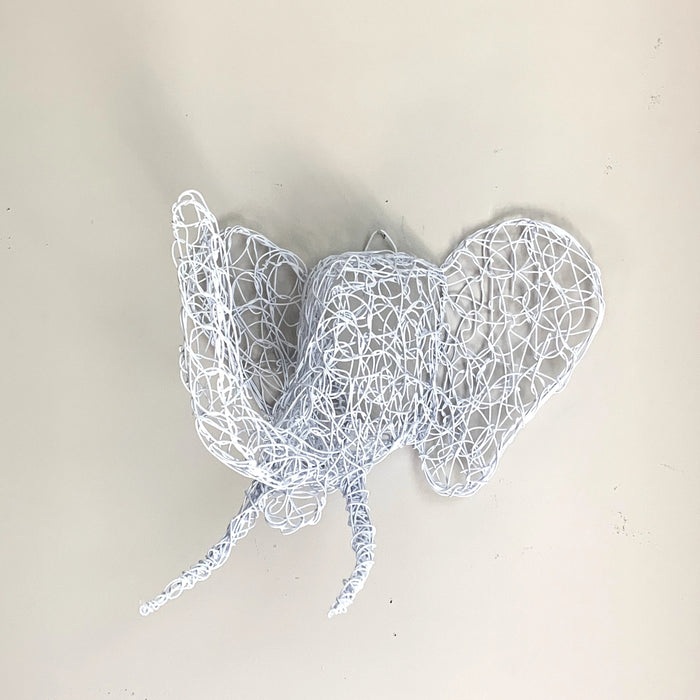 Wire Elephant Head Wall Hanging