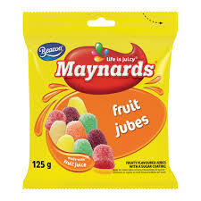Maynards Fruit Jubes, 125g